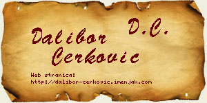 Dalibor Čerković vizit kartica